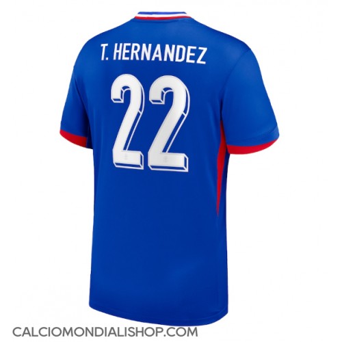 Maglie da calcio Francia Theo Hernandez #22 Prima Maglia Europei 2024 Manica Corta